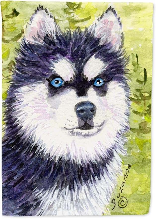 Caroline's Treasures SS8695GF Klee Kai Garden Flag Mailbox Flag Decorative Yard Flag Banner Outside Patio Artwork Yard Flower Beds, Garden Size, Multicolor