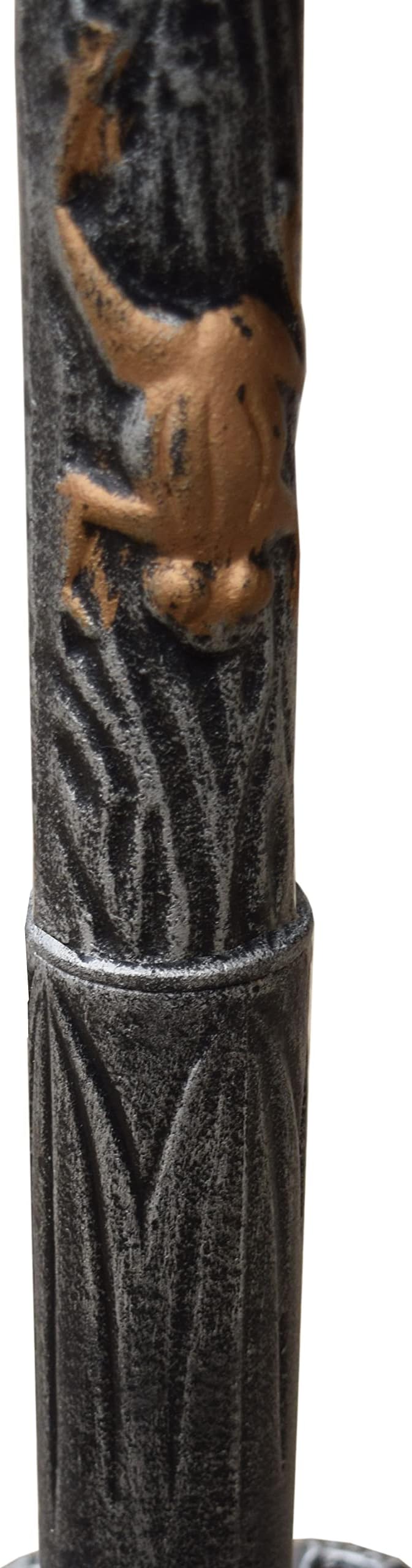 Oakland Living Sunflower Butterfly Bird Bath, Antique Pewter, Silver