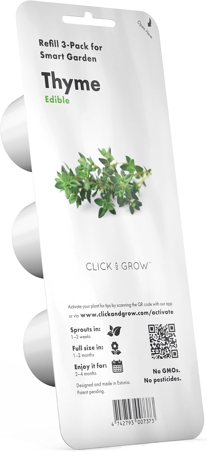 Click and Grow Smart Garden Thyme Plant Pods, 3-Pack