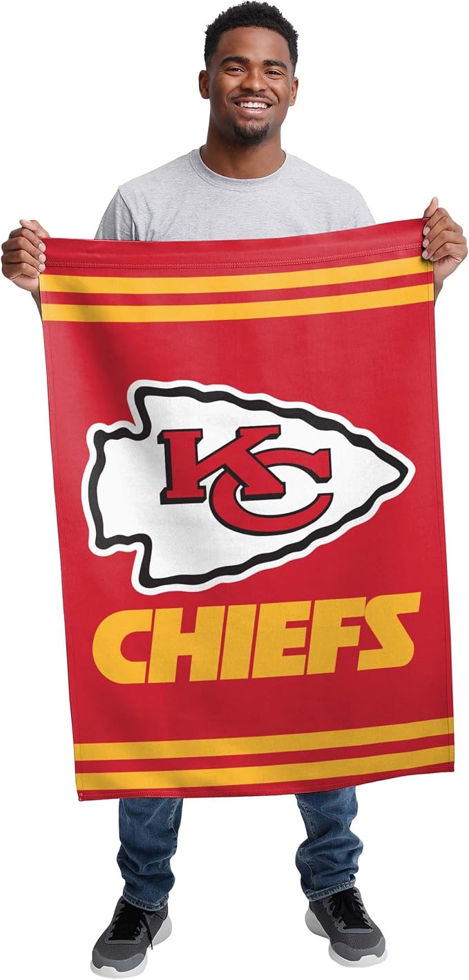 NFL Double Sided Team Logo Vertical Flag (40" x 28")