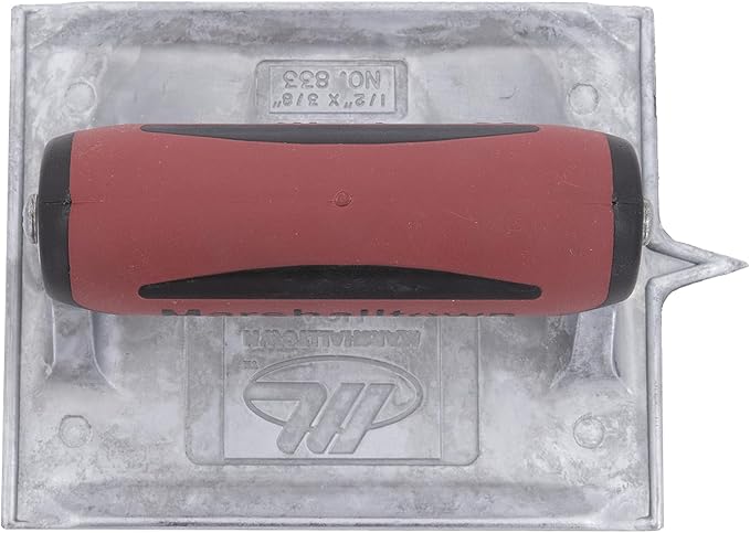 MARSHALLTOWN Heavy-Duty Zinc Concrete Groover, 6 x 4 3/8 inch Blade, DuraSoft Handle, Concrete Tools Assembled in USA, 833D