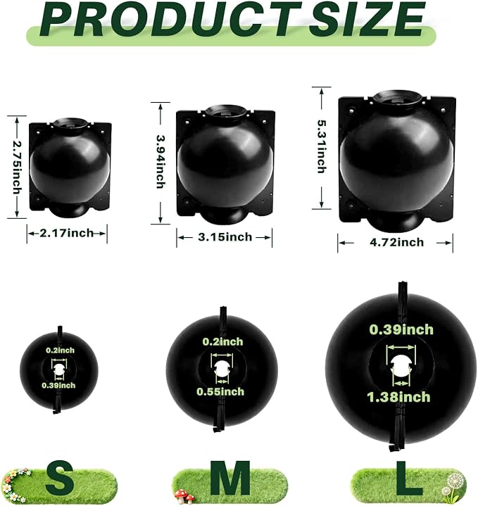12 PCS Plant Root Growing Box, Reusable Air Layering Propagation Kit Rooting Ball Grafting Tools for Plant Propagation (4S+4M+4L)