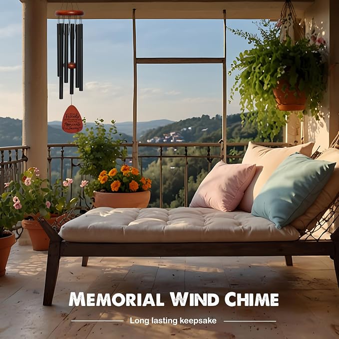 Fall Friend Gifts for Women Men, Friendship Gifts for Best Friend Women Birthday, Long Distance Wind Chime for Bestie, Garden Wind Chime Decoration