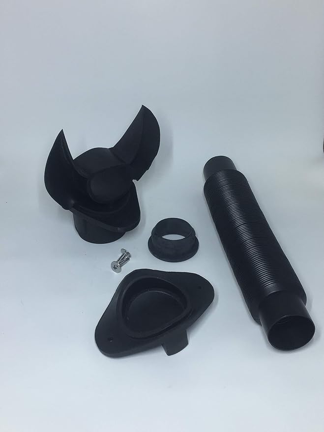 EarthMinded DIY Rain Barrel Diverter Parts for Round Downspouts | Diverter, Winter Cover Plate, Hose, Hose Seal fit 3 &4 inch Round Downpipe
