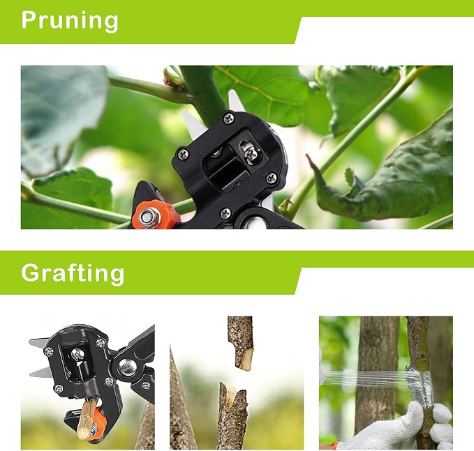 Garden Grafting Tool Kit for Fruit Trees, Includes Grafting Knife, Grafting Tape, Plant Twist Ties for Propagation