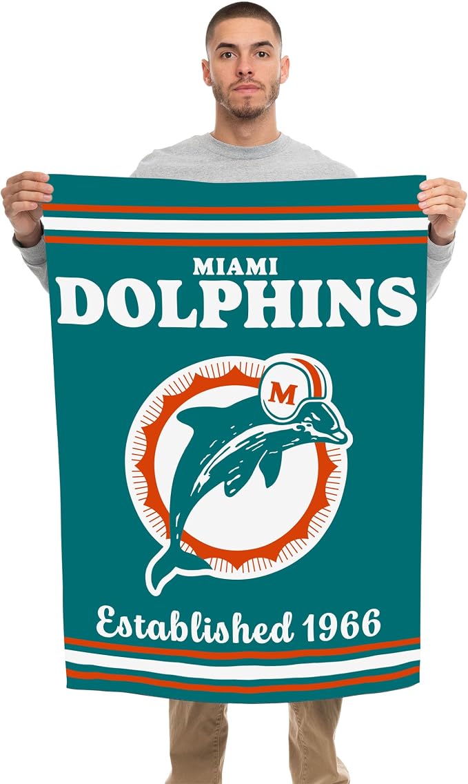 NFL Double Sided Team Logo Vertical Flag (40" x 28")