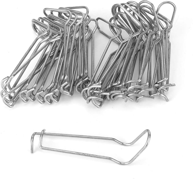 Stainless Steel Plant Support Spring Clips, 30 Pack, Greenhouse Fixing Clamps for Home Garden