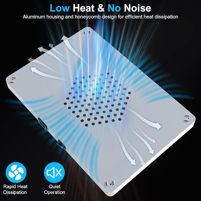 Remote Control LED Grow Light, 100 Watt Dimmable Full Spectrum Plant Light, 3 Lighting Modes Grow Lights for Indoor Plants Seed Starting Seedlings Vegetable, Hanging Growing Lamp for 2x2/3x3 Grow Tent