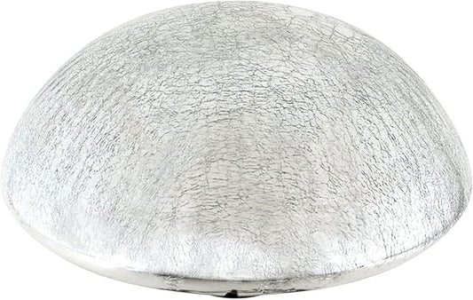 Achla Designs Glass Toadstool Mushroom Gazing Ball, Silver