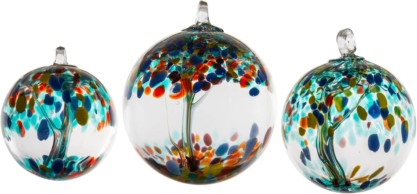 Dale Tiffany AS22238-D3 Tree of Life Glass Gazing Ball, Devotion, 3"