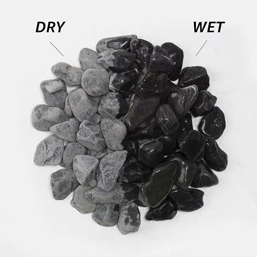 LOIOOJ Black Natural Gravel, 2-2.5 Inch Decorative Stones for Plants, Garden, and Landscaping – 20LB, Ideal for Walkways, Vases, Crafting, Home Decor, and Outdoor Landscaping