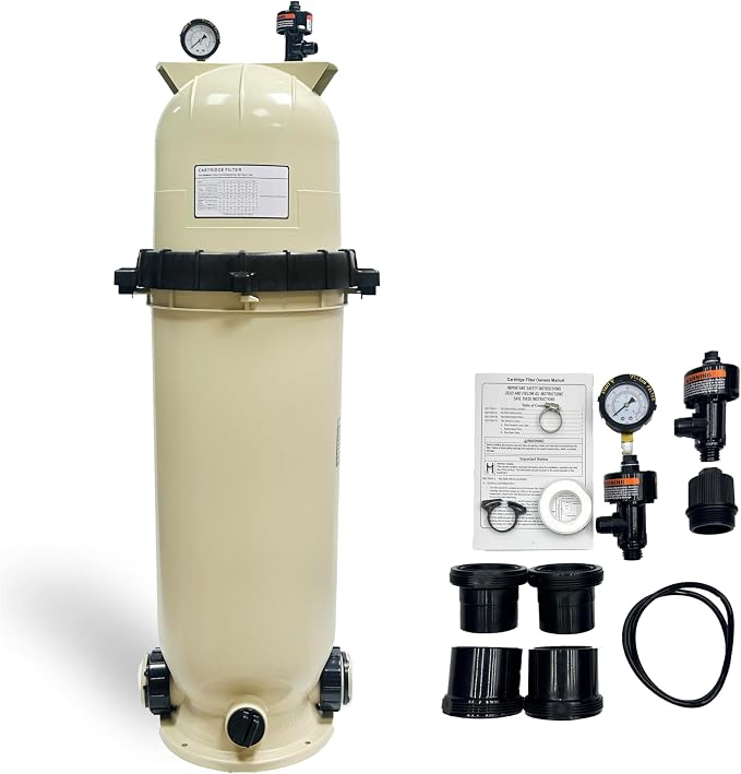 EC-160317 Cartridge Pool Filter,100 sq ft‌100GPM Fit for Pentair CC150