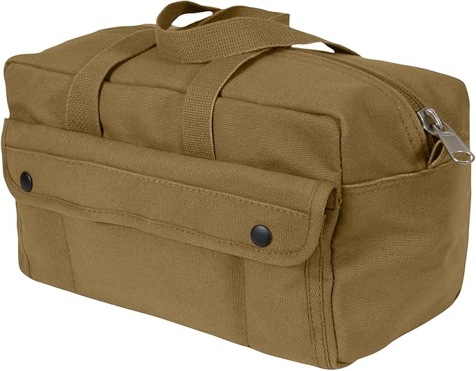 Rothco GI Style Mechanics Tool Bag, Heavy-Duty Canvas Tool Storage | 7.5 Liter Capacity, Heavyweight Canvas, Reinforced Bottom, Garage Storage