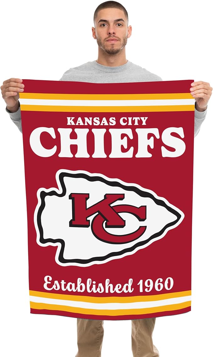 NFL Double Sided Team Logo Vertical Flag (40" x 28")