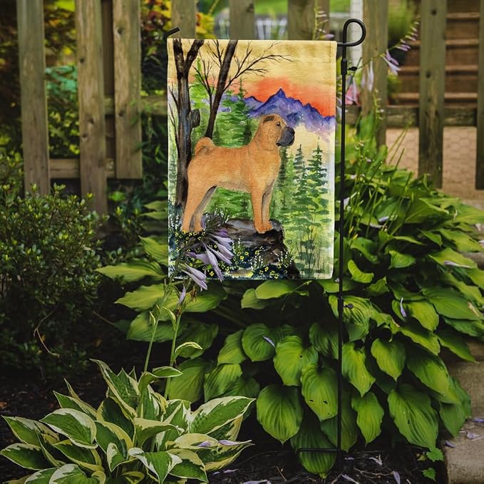 Caroline's Treasures SS8324GF Shar Pei Garden Flag Mailbox Flag Decorative Yard Flag Banner Outside Patio Artwork Yard Flower Beds, Garden Size, Multicolor