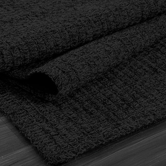 Luul Home Easy Jute Rugs 6x9 Dark Gray Color Living Room Indoor Outdoor Area Rug for Farmhouse Patio and Kitchen Rug High Traffic Washable Easy to Clean Solid Boho Woven Design Outside Carpet (6 x 9)