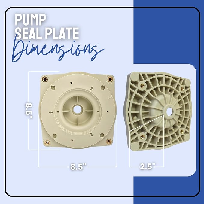356012 Seal Plate Compatible with Pentair Single Speed Superflo and Superflo Variable Speed VS/VST Inground Pool and Spa Pumps - Also Works with Pinnacle High Flow, Sta-Rite SuperMax Pool Pumps