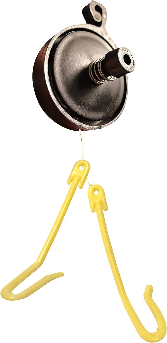 Plant Yoyo Hangers - 12 Pack - 2 Hooks - Plant Support for Stems & Branches with Heavy Buds, Colas, Flowers, Fruits & Vegetables - Great for Grow Tent, Grow Room, and Garden
