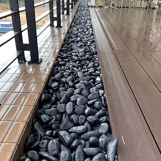 YISZM 5lbs Black Pebbles for Plants, 2-3 Inch High Polished Natural Large River Rocks for Landscaping, Decorative Stones Vase Filler Fish Tank Aquariums Garden Outdoor and Indoor DIY