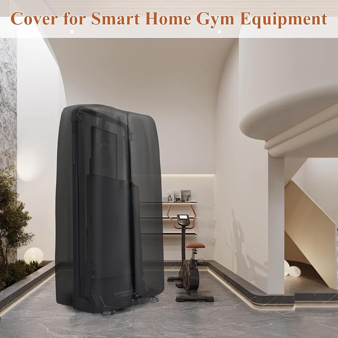Cover for Speediance Home Gym Equipment, Waterproof Smart Home Gym System Cover, Strength Training Fitness Equipment Protector for Home Workout Cable Machine - 28"L×15"W×71"H, Black