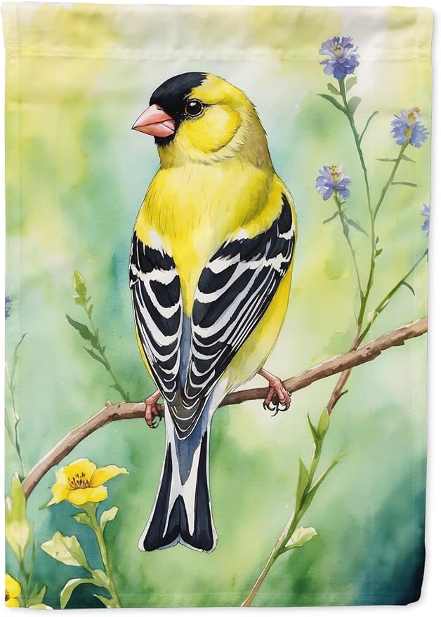 Caroline's Treasures American Goldfinch Garden Flag Mailbox Flag Decorative Yard Flag Banner Outside Patio Artwork Yard Flower Beds, Garden Size, Multicolor