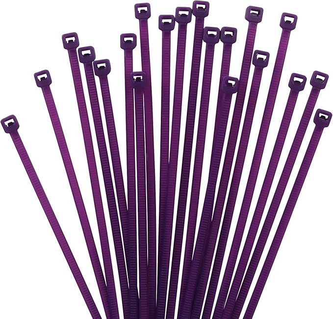 XINGO 1000 PCS 4 inch Purple Zip Ties, 18lb Strength, Small Tie Wraps Self-Locking Nylon Zip Ties for Indoor and Outdoor Use