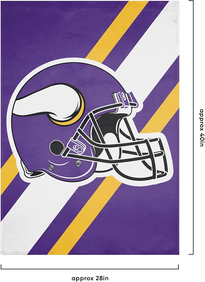 NFL Double Sided Team Logo Vertical Flag (40" x 28")