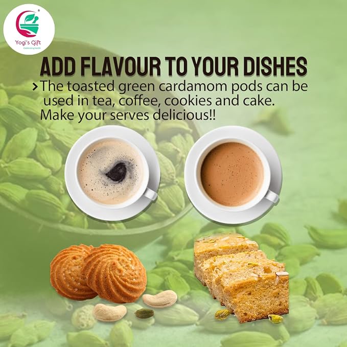Cardamom powder 4 Oz | Fresh, Aromatic and Flavourful ground cardamom | Cardamom ground spice | aka Elaichi, Cardamon | by Yogi's Gift®