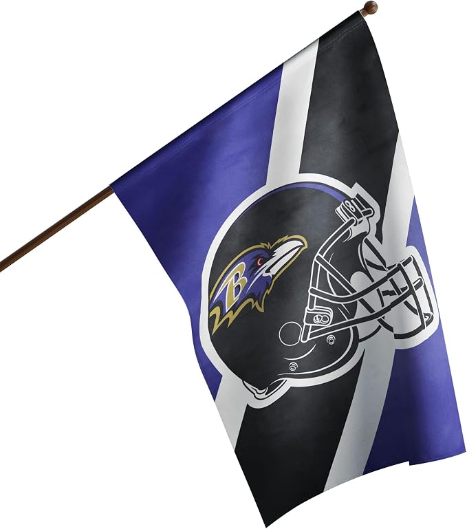 NFL Double Sided Team Logo Vertical Flag (40" x 28")