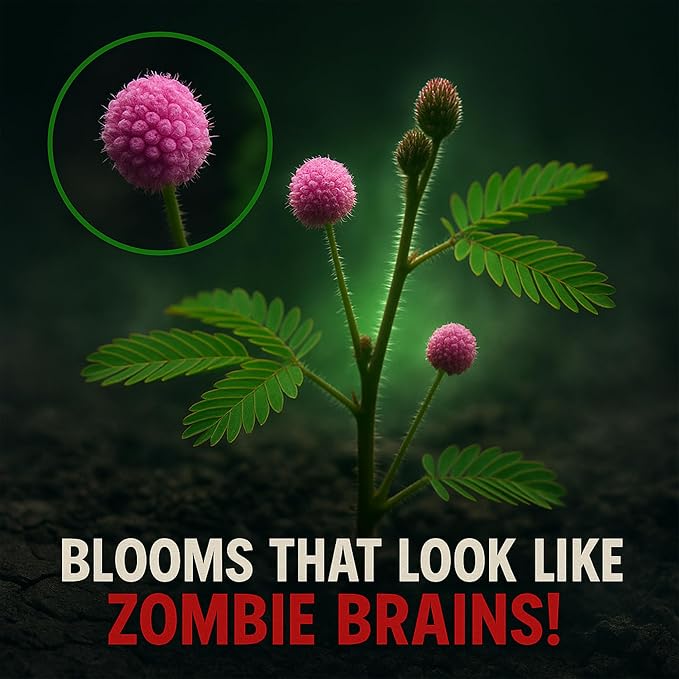 Zombie Plant Seed Packets – Grow a Live Plant that Plays Dead When Touched! Unique Indoor Gardening Gift for Men, Dads, Gardeners & Plant Lovers, Educational STEM Activity – 2 Pack