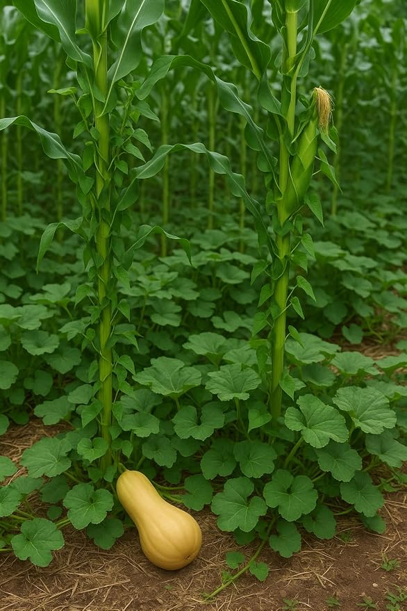 Calorie Crop Survival 1-Month Seed Kit – Grow 30 Days’ Worth of Calories – Heirloom Corn, Beans, and Squash Seeds – Open-Pollinated, Long-Term Storage
