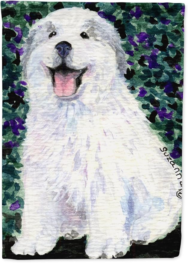 Caroline's Treasures SS8856GF Great Pyrenees Garden Flag Mailbox Flag Decorative Yard Flag Banner Outside Patio Artwork Yard Flower Beds, Garden Size, Multicolor