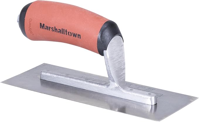 MARSHALLTOWN Mini Margin Trowel, 8 x 3 Inch Carbon Steel Blade, Concrete Finishing Trowel for Steps and Countertops, Made in USA, 11D