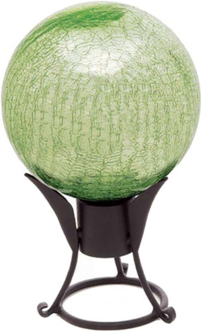 Achla Designs G6-BLL-C, Blue Lapis 6-Inch Crackle Gazing Globe Ball, 6