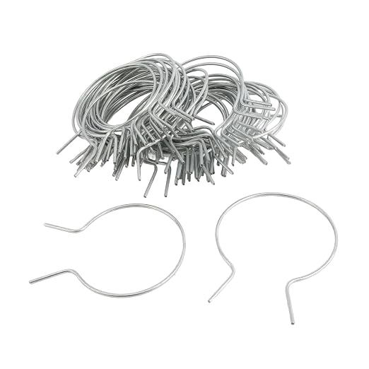 EZ Twist 4" Preformed 9 Gauge Galvanized Steel Fence Ties - (60 Pack)