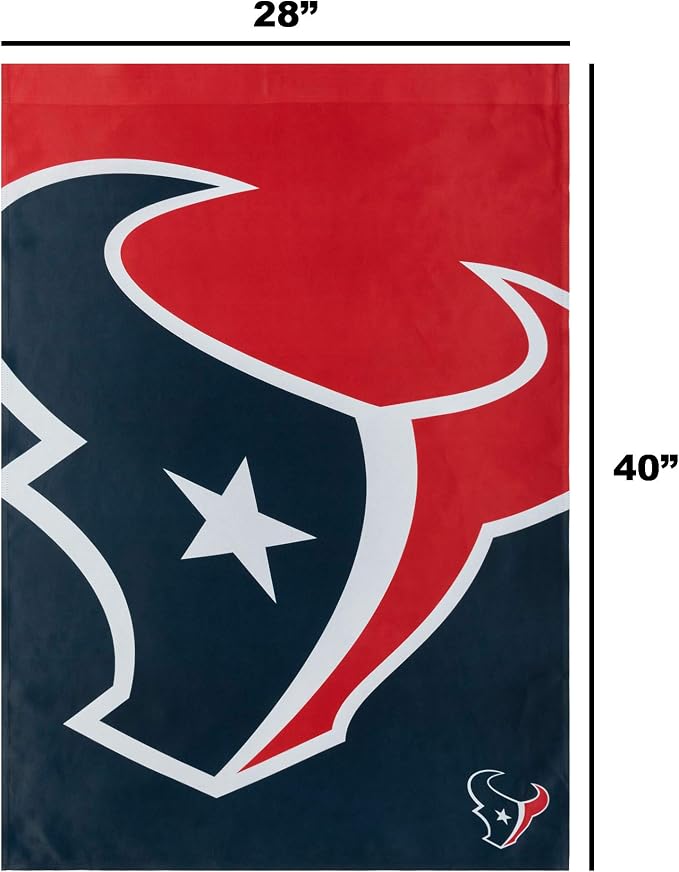 NFL Double Sided Team Logo Vertical Flag (40" x 28")
