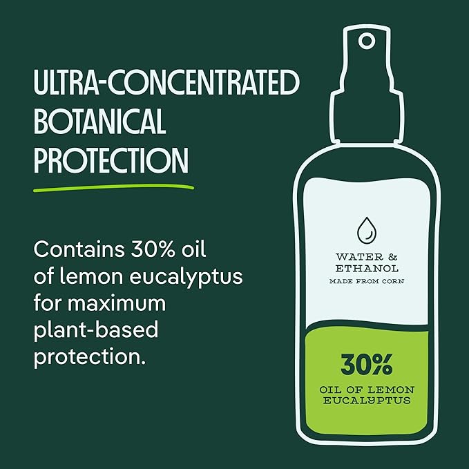 Murphy's Naturals Mosquito & Tick Bug Repellent Spray, 4 fl oz (Pack of 2) | 30% oil of lemon eucalyptus, EPA-registered & DEET-free*; 4 fl oz pump 2-pack protects skin & gear up to 6 hours