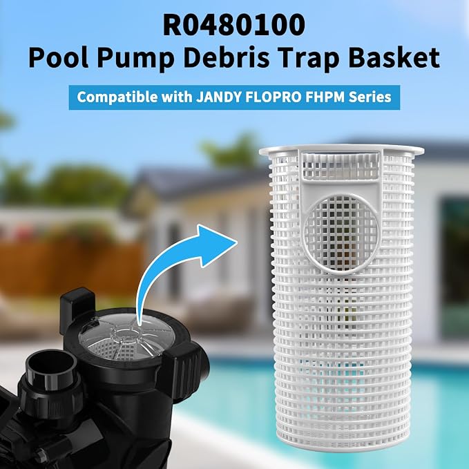R0480100 Pump Debris Trap Basket For Zodiac, Fit For Jandy For FloPro For FHPM Series Pump, Swimming Pool Debris Catcher, Pool Filter Basket(1pc)