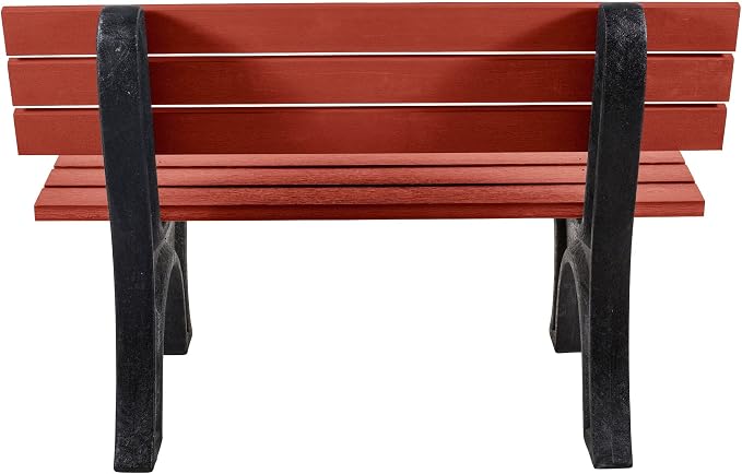 Sequoia Professional Aurora 4 ft Park Bench, Rustic Red
