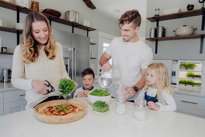 Indoor Garden, Fully Automated LED Growing Unit for Microgreens, Herbs, Leafy Greens, Organic Soil-Based, Low/No Maintenance, Easy, Standalone Unit, Designed & Assembled in The USA