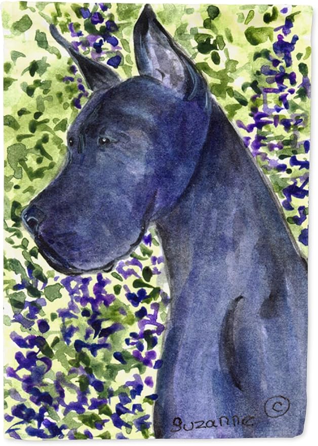 Caroline's Treasures SS8745GF Great Dane Garden Flag Mailbox Flag Decorative Yard Flag Banner Outside Patio Artwork Yard Flower Beds, Garden Size, Multicolor