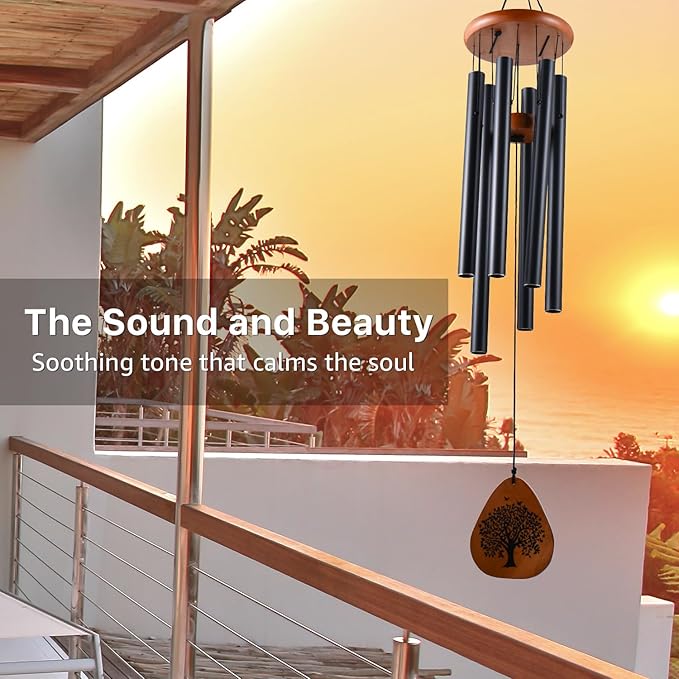 AMBOBE Memorial Gifts for Loss of Brother, 32" Memorial Wind Chimes for Loss of Brother Sympathy Gifts, Remembrance/Bereavement Gifts for Loss of Brother, Windchimes in Memory of Brother