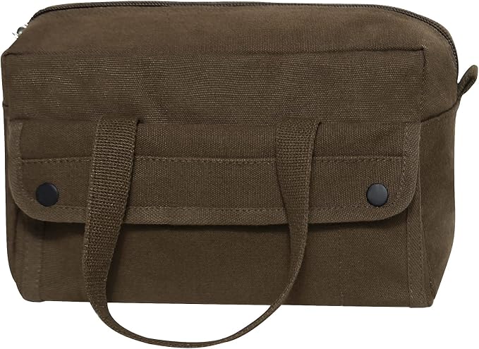 Rothco GI Style Mechanics Tool Bag, Heavy-Duty Canvas Tool Storage | 7.5 Liter Capacity, Heavyweight Canvas, Reinforced Bottom, Garage Storage