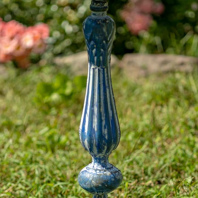 Zaer Ltd. Pedestal Style Birdbath (Blue)