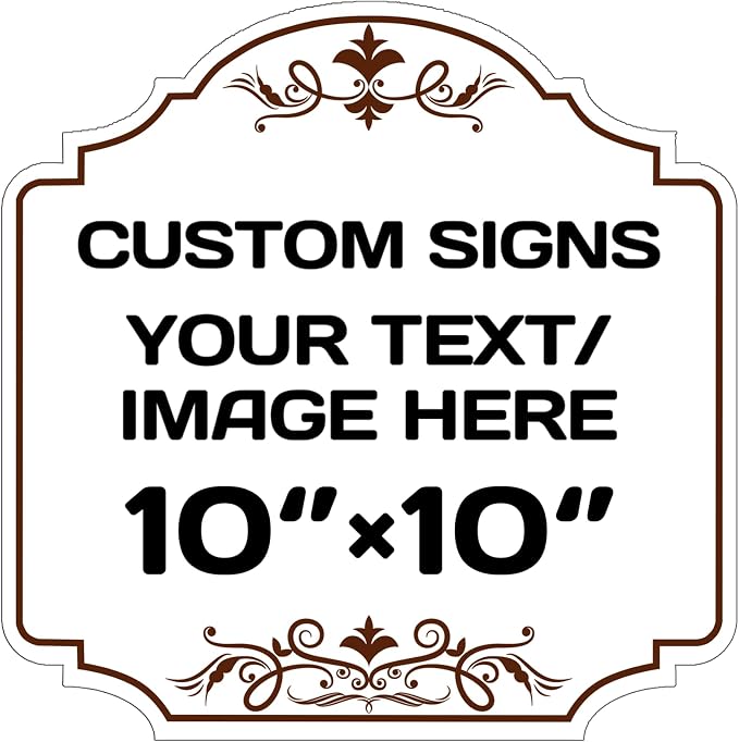 Custom Indoor/Outdoor Decorative Sign,Aluminum Weatherproof Metal Sign Multiple Sizes Personalized Text And picture Here,hazard sign,garden sign,custom door sign,Customised business signs