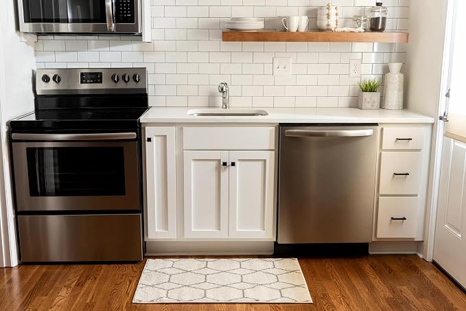 Unique Loom Trellis Frieze Collection Area Rug - Geometric (10' x 14' 1", Ivory/ Gray)