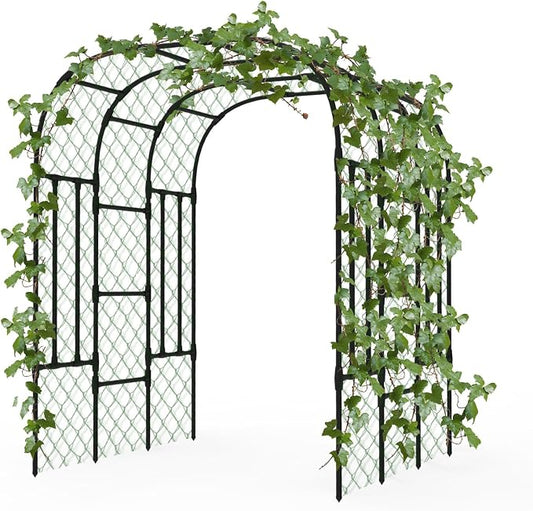 Trellis for Climbing Plants Outdoor - Size of the Grape Vine Trellis: 71 * 69 * 79 inch - Cucumber Trellis for Raised Bed, Garden Trellis for Climbing Plants, Cucumber, Vegetable, Tomato