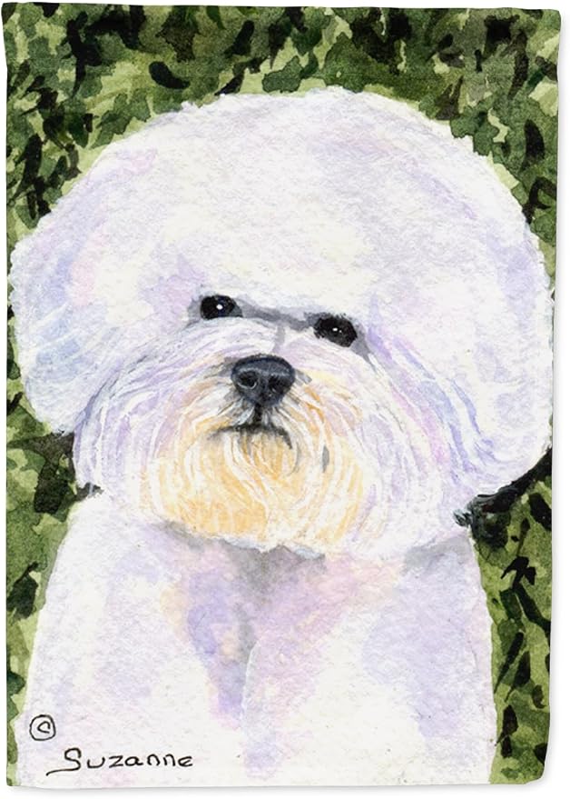 Caroline's Treasures SS8829GF Bichon Frise Garden Flag Mailbox Flag Decorative Yard Flag Banner Outside Patio Artwork Yard Flower Beds, Garden Size, Multicolor