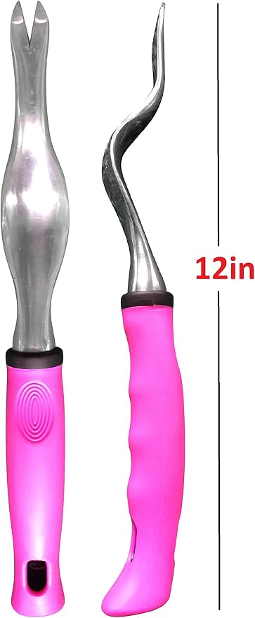 Garden Guru Pink Hand Weeder Tool with Ergonomic Handle - Rust Resistant Weed Puller for Planting, Weeding, Flower and Vegetable Care in Lawn Garden Yard - 1 Case (50 pcs)