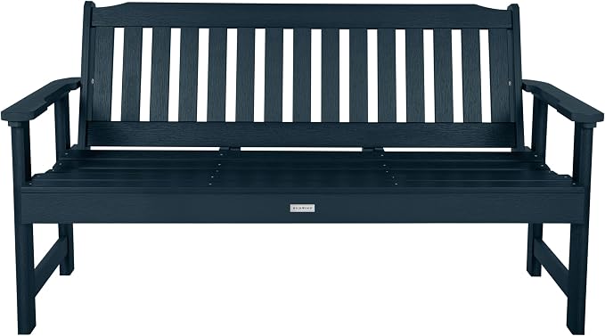 highwood Lehigh Garden Bench, 5 Feet, Federal Blue